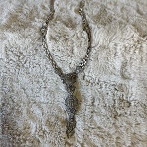 Stella and Dot Elegant Silver Rhinestone Necklace